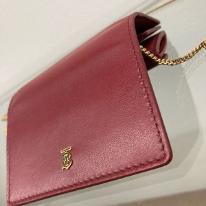 Burberry Red Leather Jessie Crossbody Bag